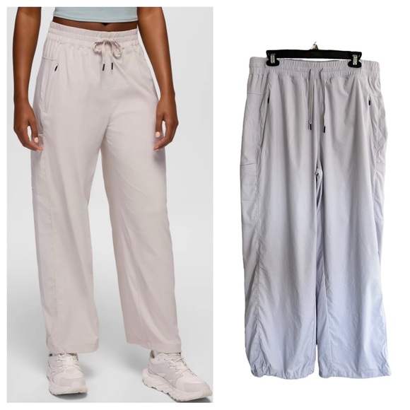 Prana Send Off Pants in Almond high rise relaxed straight leg drawstring casual